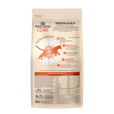 Wellness® CORE® Adult Cat Food Natural, Digestive Health, Chicken and Rice